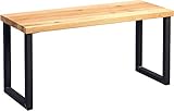 M2 Kollektion 802022 Sitzbank, Holz, wildeiche, 80 x 30 x 40 cm