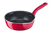 Tefal Chefclub by G8061704 Tiefe Pfanne, 22 cm, Himbeerrot, Titanium-Antihaftbeschichtung,...