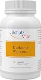 Kurkuma Weihrauch Kapseln – Vergleichssieger – je 600 mg Curcuma Extrakt & Boswellia...