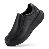 FitVille Weit Slip on Slipper & Mokassins für Herren EasyWalk Lederschuhe...