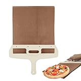 Jodimitty Pizzaschieber Pala Pizza Scorrevole 30x52cm Sliding Pizza Peel mit Griff,...