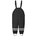 Matschhose Unisex Kinder wasserdichte Regenlatzhose Kinder Jungen Mädchen Regen Latzhose...