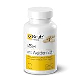 Raab Vitalfood MSM mit Weidenrinde, hochwertigen Weidenrindenextrakt mit standardisiertem...