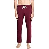 MaaMgic Herren Leichte Yogahose Jogginghose Baumwolle atmungsaktiv Trainingshose, Weinrot,...