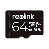 Reolink 64GB MicroSDXC Speicherkarte, Klasse 10 U3 TF Speicherkarte, kompatibel mit...