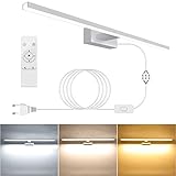 APONUO LED Spiegelleuchte mit Schalter, 18W 80cm 1800LM 3000K-6000K Dimmbare...