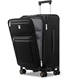 LEVEL8 Koffer Trolley Softside Handgepäck Koffer mit Laptopfach, Erweiterbar...