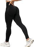 RIOJOY Scrunch Butt Leggings Damen High Waist Seamless Push Up Booty Leggins Hose für...