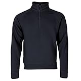 Fruit of the Loom Herren Zip Neck Raglansweat Sweatshirt, Blau (Deep Navy 202), X-Large