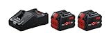 Bosch Professional 18V System Starter-Set (2x ProCORE18V 12.0Ah und Ultraschnellladegerät...