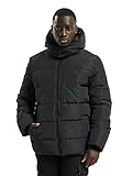 Urban Classics Herren Hooded Puffer Jacket with Quilted Interior Jacke, Black, XXL