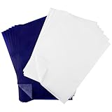 Jostift 100 Blatt Kohlepapier Pauspapier A4, Weiß Transferpapier Schwarz...