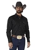 Wrangler Herren Westernhemd, Cowboy-Schnitt, Zwei Taschen, langärmelig, mit Druckknöpfen...