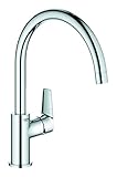 GROHE Start Edge - Einhand-Spültischarmatur (1/2', Schwenkbereich 360°, hoher Auslauf),...