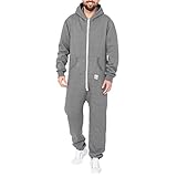 Basisstoff Sheesh Herren Jumpsuit Dunkelgrau Gr. XL