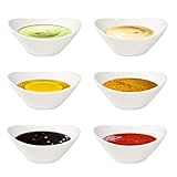 Cnyiyeci Dessertschalen Porzellan Mini Dip Schälchen 85ml Servierschalen 6er...