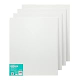 EXERZ 50x60cm Malkarton/Leinwand-Panele 4 Stück 0.3cm dick/Kunstleinwandtafel / 280GSM/...