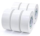 BOMEI PACK Mehrzweck Panzertape Weiß, Reparaturband 50 mm x 50 m, 6 Rollen