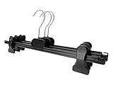 Hosenbügel Hosenspanner 10 Stück Kleiderbügel Kunststoff 40 cm | rutschfeste gummierte...