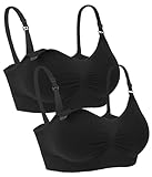 iloveSIA 2pack Still BHS ohne Bügel bequemer Still-BH Damen Schwangerschafts-BH Maternity...