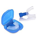 2pcs Anti-Schnarchschiene Aufbissschienen Knirscherschiene Beißschiene Night Mouth Guard...