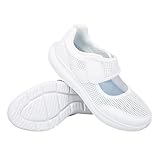 Sneakers Unisex Slip-On Klettverschluss Leichtgewichts Walkingschuhe Netz Atmungsaktiv...