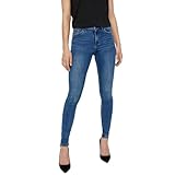 VERO MODA Damen VMTANYA MR S Piping Jeans VI349 GA 10222531, Medium Blue Denim, M/32