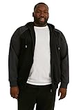 C&A Herren Hoody Sweatjacke Rundhalsausschnitt Colour-Blocking schwarz 3XL