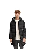 TOM TAILOR Denim Herren Puffer Parka mit Kapuze 1032430, 29999 - Black, L