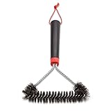 Weber Three-Sided Grill Brush Dreiseitige Grillbürste, 30 cm, Schwarz/Silber,...