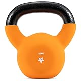 Yes4All HCR1 Neopren beschichtete Kettlebell, Krafttraining Kettlebells - 6KG Orange