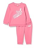 PUMA Unisex Kinder Minicats ESS+ Crew Jogger FL Jogginganzug, Sunset Pink, 92