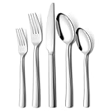 Terlulu Besteck Set 12 Personen, 60 teilig Edelstahl Besteckset, Essbesteck Set...