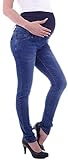 Style-Station Damen Umstandsjeans Schwangerschaftsjeans Slim (42, Blau)