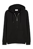 C&A Herren Hoody Sweatjacke Unifarben schwarz 2XL