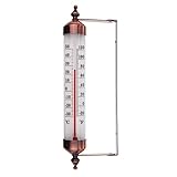 Außenthermometer mit Bronze-Effekt Design, Stilvolles Gartenthermometer,...