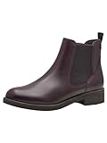 Tamaris Damen Chelsea Vegan; MERLOT, EU 40