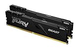 Kingston FURY Beast 64GB (2x32GB) 3200MHz DDR4 CL16 Desktop Speicher Kit mit 2...