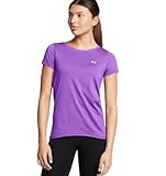 Under Armour HeatGear Damen Kurzarm, (525) Lavish/White, XXS