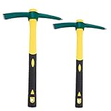 Yililay Pick Mattock Hoe Pick Heavy Duty Pickaxe Gartenarbeit Hand Pick mit Gummigriff und...