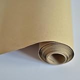 RECYCOOL Braunes Kraftpapier 100 cm x 5 m | Eco Papierrolle, 100% recycelt,...