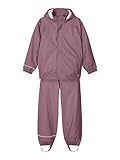 NAME IT Unisex Nkndry Rain Noos Regen Set, Wistful Mauve, 146 EU