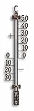 TFA Dostmann Hauswandthermometer außen, 12.5001.51, aus Metall, wetterfest, gut...