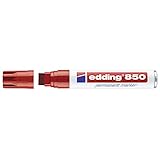 edding Permanentmarker 850 rot Keilspitze 5-15 mm nachfüllbar (5 Stück)