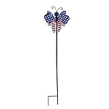 Evergreen Flag Schöner Gartenstecker mit Libelle, Americana, drehbar, 15,2 x 15,2 x 71,1...