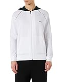 BOSS Herren Trainingsjacke Sweatjacke Loungewear Homewear Mix&Match Jacket H, Farbe:Weiß,...