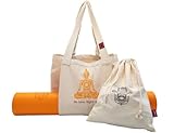 Divasya Yoga-Tasche: geräumige Yogamatten-Tasche aus 100% Bio-Baumwolle, mit...