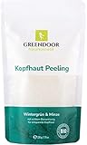 GREENDOOR Kopfhaut Peeling Wintergrün Pfefferminze 220g gegen trockene gestresste...