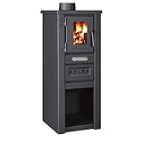 ProTermo Lava Basic Glass Kaminofen mit Schamottsteinen 6,5 kW Heizleistung...