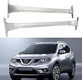 2 Stück Aluminium Dachträger Relingträger Dachgepäckträger für Nissan X-Trail...